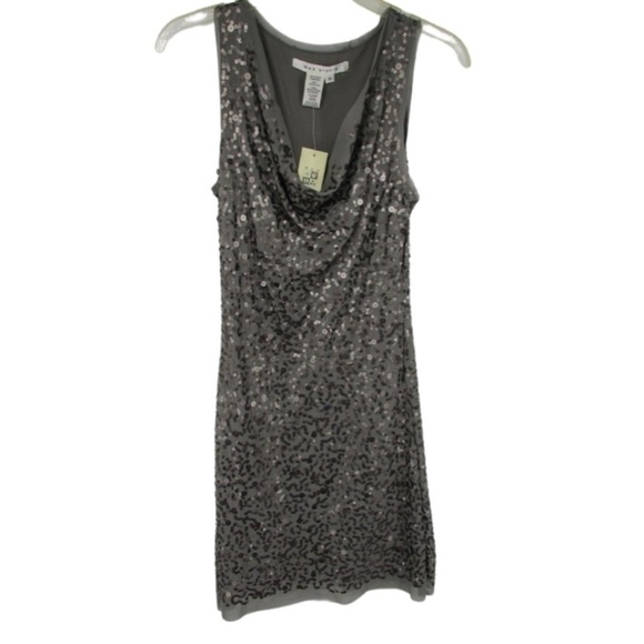 Max Studio NEW with tags sequin dress in pretty charcoal grey - Picture 1 of 3